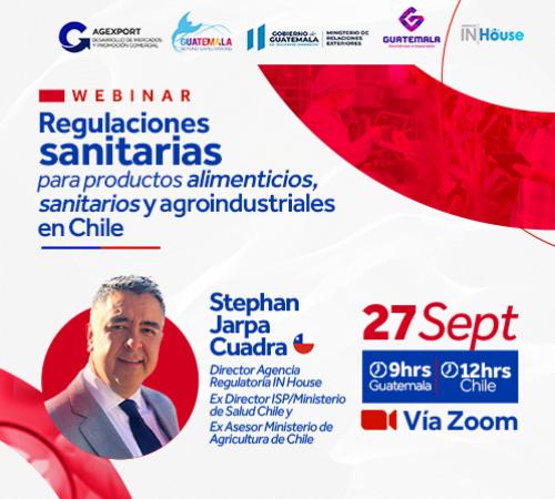 egulaciones sanitarias para productos alimenticios, sanitarios y agroindustriales en Chile